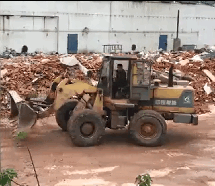 Wheel loader used in Cambodia