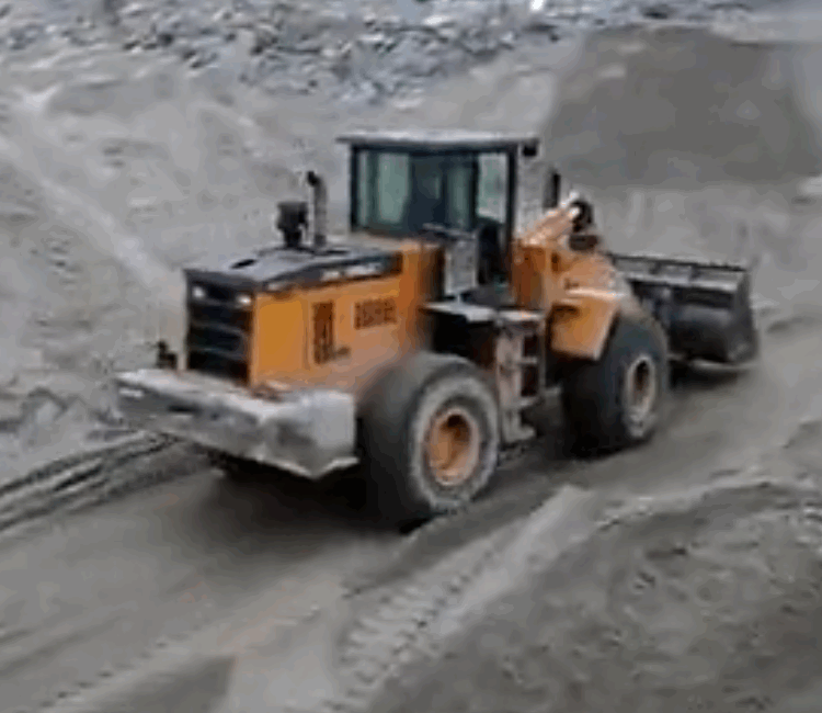 Wheel loader used in Greece