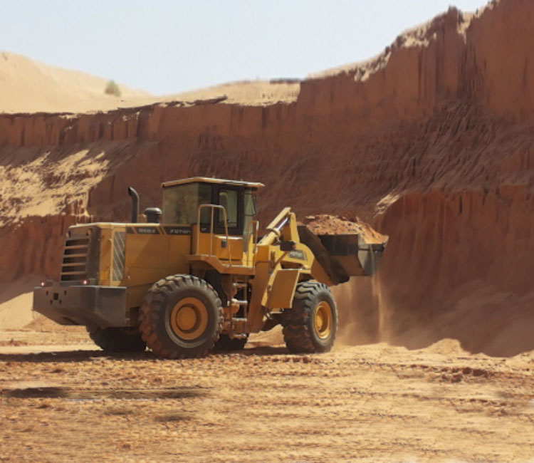 Wheel loader used in Saudi Arabia